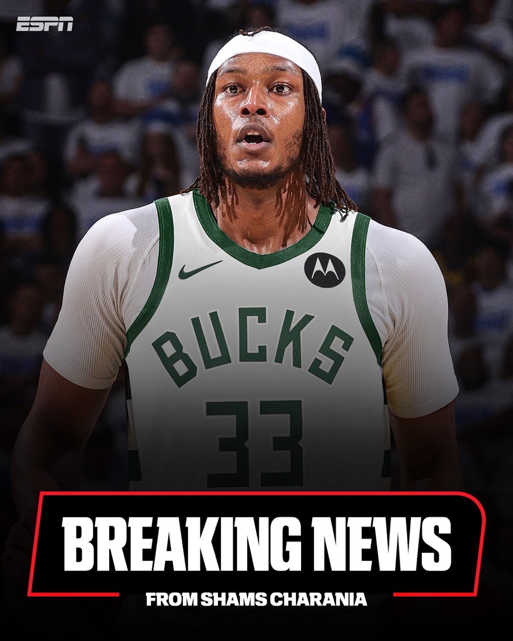 Shams：迈尔斯·特纳与雄鹿达成4年1.07亿美元合同